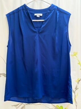 Calvin Klein Royal Blue Sleeveless V-Notch Camisole